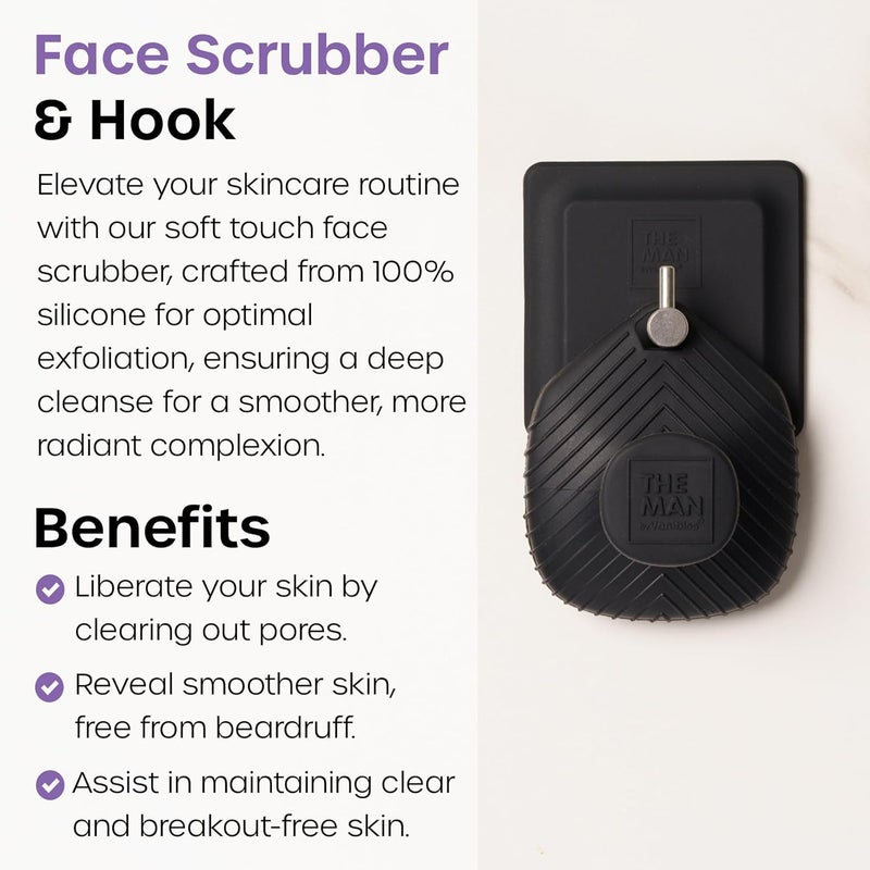 Vanibiss The Man Silicone Face, Body, and Back Scrubber Brush (Variety Set) - Image 3